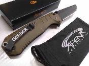 G3571 Gerber Haul - Couteau Pliant Ouverture Assistée Lame Clip Point Acier 5Cr15MoV Manche Nylon Renforcé Coyote Brown Plunge Lock - Livraison Gratuite