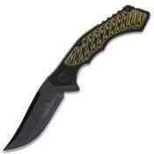 GH5131 Couteau Hibben Whirlwind Yellow Jacket Lame Acier 7Cr17MoV Trailing Point IKBS - Livraison Gratuite