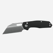 IFVF02BK Couteau Ironfly YOLO - Acier 14C28N - Lame Modified Tanto - Manche G10 Noir - Ouverture Flipper - Button Lock - Livraison Gratuite