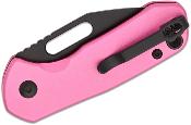 J1933BPK Couteau CJRB Mini Pyrite Pink Wharncliffe Lame Acier AR-RPM9 Button Lock IKBS - Livraison Gratuite