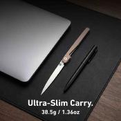 J1965CP CJRB Lanky Champagne - Lame Acier AR-RPM9 Manche Aluminium Linerlock Roulements - Livraison Gratuite