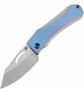 K1058A2 Couteau Kansept Loki Blue Titanium | Lame Acier CPM-S35VN Satin | Manche Titane Bleu Anodisé | Design Loki | Framelock - Livraison Gratuite