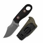 KI1078A3 Kizer Beaver 2 Black | Couteau à Lame Fixe Clip Point D2 Manche G-10 Noir | Étui Kydex - Livraison Gratuite