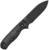 KI1101A3 Kizer Drop Bear Couteau Lame Acier 1095HC Manche Noir Micarta Housse Kydex - Livraison Gratuite 