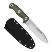 KI1103A1 Kizer Drop Bear Fix 7 | Lame Acier AEB-L | Manche Micarta Vert | Étui Kydex Rotatif - Livraison Gratuite
