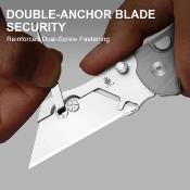 KIV348829JSA1 Kizer C01C Uti 1 – Couteau pliant Button Liner Lock Lame Acier 5Cr15MoV Bead Blast Manche Gray G10 - Livraison Gratuite