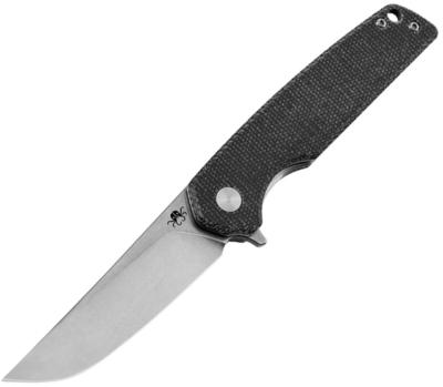 KKNJ145SBK Couteau Pliant Klaken Drift Pro Lame Acier 14C28N Manche Micarta Noir Linerlock Flipper - Livraison Gratuite