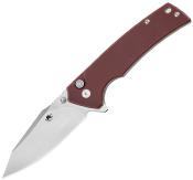 KKNJ313BR Couteau Pliant Klaken Riven Lame Acier D2 Manche G10 Marron Button Lock Flipper - Livraison Gratuite
