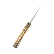 KUB173G Couteau Kubey Scimitar Ultem Lame Acier 14C28N Pivot Roulement à Billes Liner Lock - Livraison Gratuite