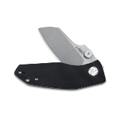 KUB337A Kubey Monsterdog Black G10 Handle Bead Blasted 14C28N Blade IKBS Linerlock Clip