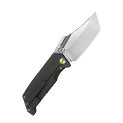 KUB402D Kubey Hamster Black – Couteau Pliant Frame Lock | Lame Clip Point Satin 14C28N | Manche Titane KIVT - Livraison Gratuite