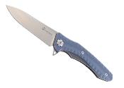 MAXMCZ202 Couteau Maxace Zealot Blue-Gray Lame Acier Bohler K110 IKBS - Livraison Gratuite