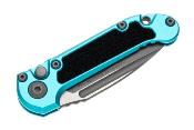 MCT113510APTQ Couteau Automatique Microtech LUDT Gen III S/E A/O Turquoise Lame Drop Point Acier Made In USA - Livraison Gratuite