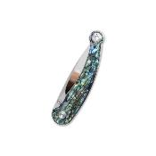 QS161D Couteau QSP Dolphin Clip Point Lame Acier 14C28N Manche Abalone Liner Lock Bearing  - Livraison Gratuite
