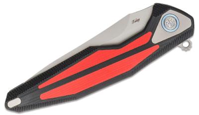 RKTULAYBR Couteau Rike Knife Tulay Black/Red Lame Acier 154CM IKBS - Livraison Gratuite