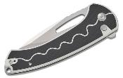 S24082A1 Couteau SENCUT Squiggy Lame en Acier 9Cr18MoV Manche en G-10 Noir/White Pivot Roulements à Billes - Livraison Gratuite