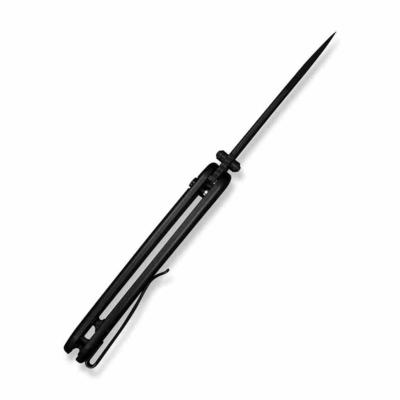 S251022 Sencut Ingot Black | Couteau Lame Acier D2 Black Clip Point | Manche Aluminium | Button Lock | Livraison Gratuite