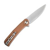 SA09D Couteau SENCUT Neches Brown Lame Acier 10Cr15CoMoV IKBS - Livraison Gratuite