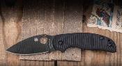 SC123GPBKMCBK Couteau SPYDERCO Sage 5 Salt Lame Acier CPM MagnaCut Black TiCN Manche G10 Black Compression Lock - Livraison Gratuite