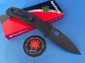 SC263GSBK Spyderco Bodacious – Couteau Lame Acier CPM S30V DLC Dentée Spear Point Manche G10 Noir Compression Lock USA – Livraison Gratuite