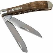 SCH94OTW Couteau Schrade Old Timer Trapper | Double Lame Acier Inox Satin | Manche Ironwood | Traditionnel | Livraison Gratuite
