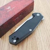 SMGF3101 Steel Will Tenet 2 SWF31-01 – Couteau Lame Acier D2 Satin Manche G10 Noir Linerlock Clip Ambidextre – Livraison Gratuite