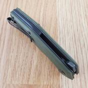 SMGF3133 Steel Will Tenet 2 SWF31-33 – Couteau Lame Acier D2 Black Manche G10 Olive Linerlock Clip Ambidextre – Livraison Gratuite