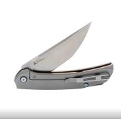 SRM7411TZ Couteau Sanrenmu SRM Asika Manche Titane Lame 154CM IKBS - Livraison Gratuite