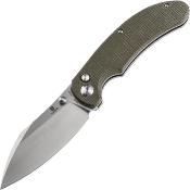 T1039F4 Couteau Tenable Nesstreet Green Lame Sheepfoot Acier 14C28N IKBS - Livraison Gratuite