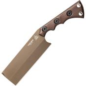 TPTNAT02 Couteau Fixe TOPS Nata Lame Acier 1095 Manche Micarta Noir/Brun Étui Ceinture Made In USA - Livraison Gratuite
