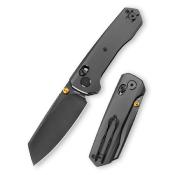 TVJM09BM Couteau Pliant Trivisa Scarab-B Lame Acier M390 Manche Titane Noir Crossbar Lock - Livraison Gratuite