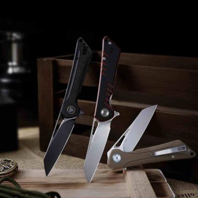 TVTY25RBG14 Monoceros-03RB Trivisa – Couteau pliant Liner Lock Lame Acier 14C28N Satin Manche Black G10 - Livraison Gratuite