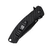 VNI33FPBBK Couteau V Nives Black Rambo Shorty Clip Point Lame Acier 420HC -  Livraison Gratuite