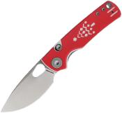 VOSA2617 Couteau VOSTEED Porcupine Lame Acier 154CM SW Manche G10 Red & White Button Lock - Livraison Gratuite