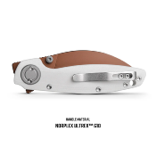 VOSA2808 Couteau Vosteed Shilin Cutter White Vanchor Lock Lame Acier 154CM Clip - Livraison Gratuite