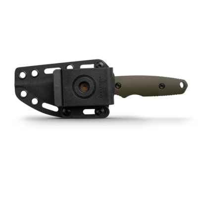 VOSD0402 Couteau Vosteed H-Back - Clip Point Lame Acier 14C28N - Manche Green G10 - Etui Kydex - Livraison Gratuite