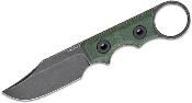 VOSD0502 Couteau Vosteed Quokka-O Bowie Lame Acier 14C28N Micarta Green Housse Kydex - Livraison Gratuite