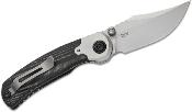 ZXFK03A3 Couteau Kizer Cutlery X-Series PIONEER Lame Bowie Nitro-V Manche Micarta Noir Linerlock - Livraison Gratuite