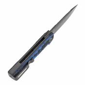 B2123A1 Couteau Kitpu Tenable Knives | Lame Acier Nitro-V SW Drop Point | Manche Plaquettes Blue & Black G10 | Liner Lock | Livraison Gratuite