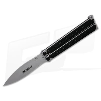 Couteau Bradley Kimura Balisong Butterfly Black G-10 Made In USA BCC900 - Free Shipping