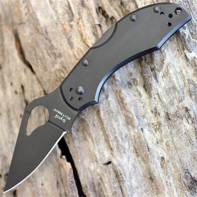 Couteau Spyderco Byrd Robin 2 Lame Acier 8Cr13MoV Manche Acier BY10BKP2 - Free Shipping