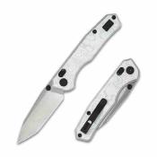 CMB22C CMB Explorer V2 | Couteau Lame Acier 14C28N Satin Drop Point | Manche Aluminum Foil | Axis Lock | Livraison Gratuite