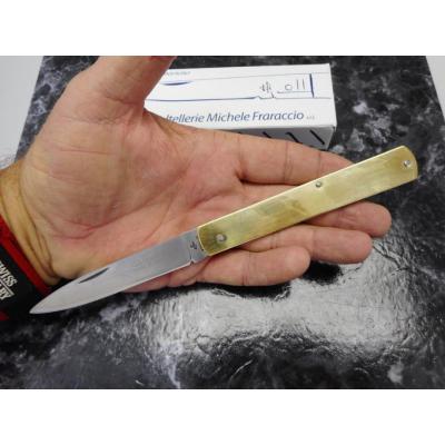 Couteau de Poche Italien Fraraccio Knives Manche Laiton Made In Italy CMF0563 - Livraison Gratuite