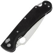 DGRFM022SBKS — Couteau Daggerr Sting Slim Lame Acier VG-10 Satiné Manche G10 Noir Crossbar Lock Livraison Gratuite