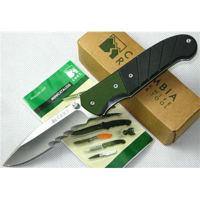 COUTEAU CRKT IGNITOR - Columbia River Ignitor Sport Serrated Green G10 Folding Speed Assist CR6855