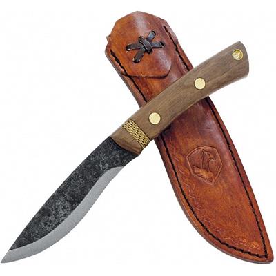 Couteau Condor Navajo Huron Acier Carbone 1095 Manche Noyer Etui Cuir Made El Salvador CTK2806425 - Free Shipping