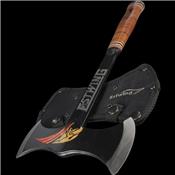 Hache Tomahawk Estwing Black Eagle Double Bit Axe Acier Forgé Manche Cuir Etui Nylon Made USA ESEDBA - Free SHipping