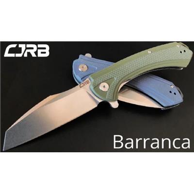 J1909GNF Couteau CJRB Barranca Green Lame Acier D2 Manche G10 Linerlock Clip - Livraison Gratuite