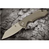 Couteau Kizer Uprising Reverse Tanto Lame Acier CPM-S35VN Manche Titane 6Al4V KI4491A2 - Free Shipping