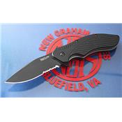 Couteau Kershaw Clash Assisted Opening Lame Acier 8Cr13Mov Serrated Manche FRN KS1605CKTST - Free Shipping